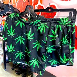 2 piece mary jane shorts set